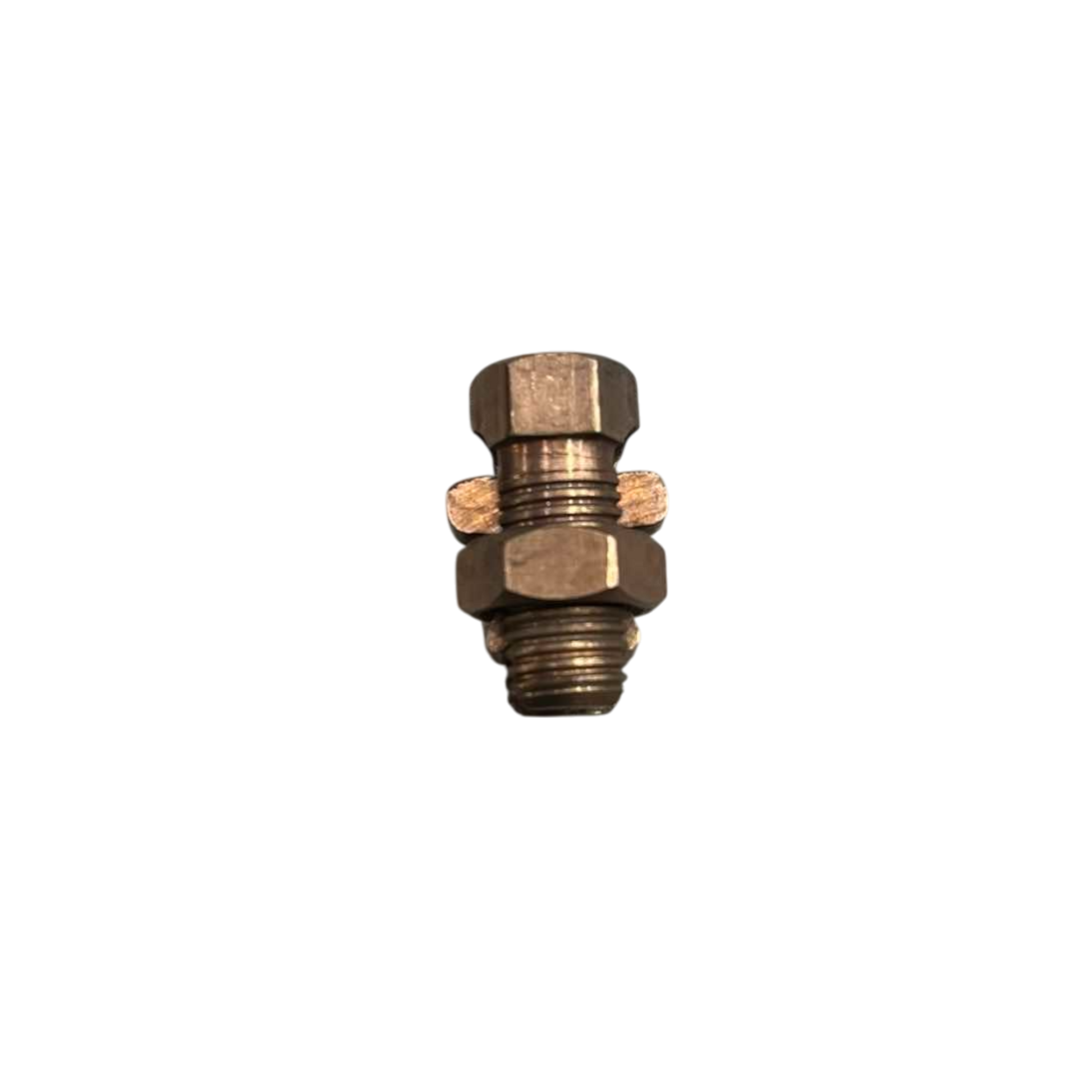 Solderless Connector 1 Bolt 1.25-8MM metal threaded stud with hex nuts for secure electrical connections