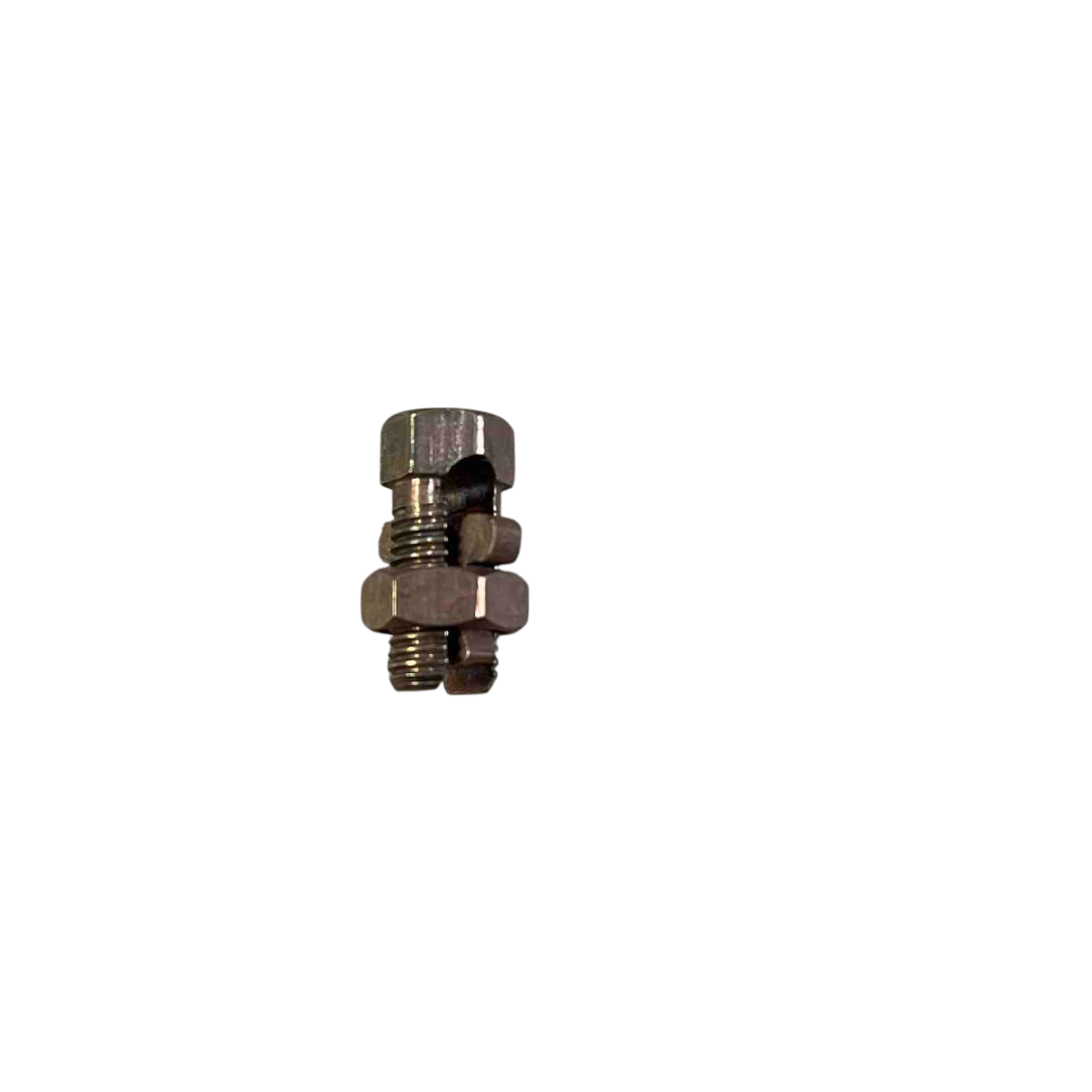 Solderless Connector 1 Bolt 1.25-8MM metal inline electrical terminal with nut and clamp for wiring