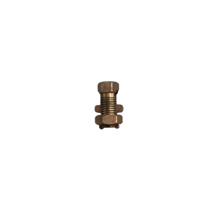 Local Solderless Connector 1 Bolt 1.25-8MM brass electrical terminal with nut and threaded bolt for wire connections