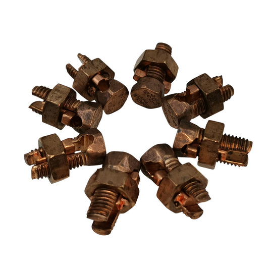 Solderless Connector Single Bolt for Wire Size 5.5mm - 14mm Copper, S-6