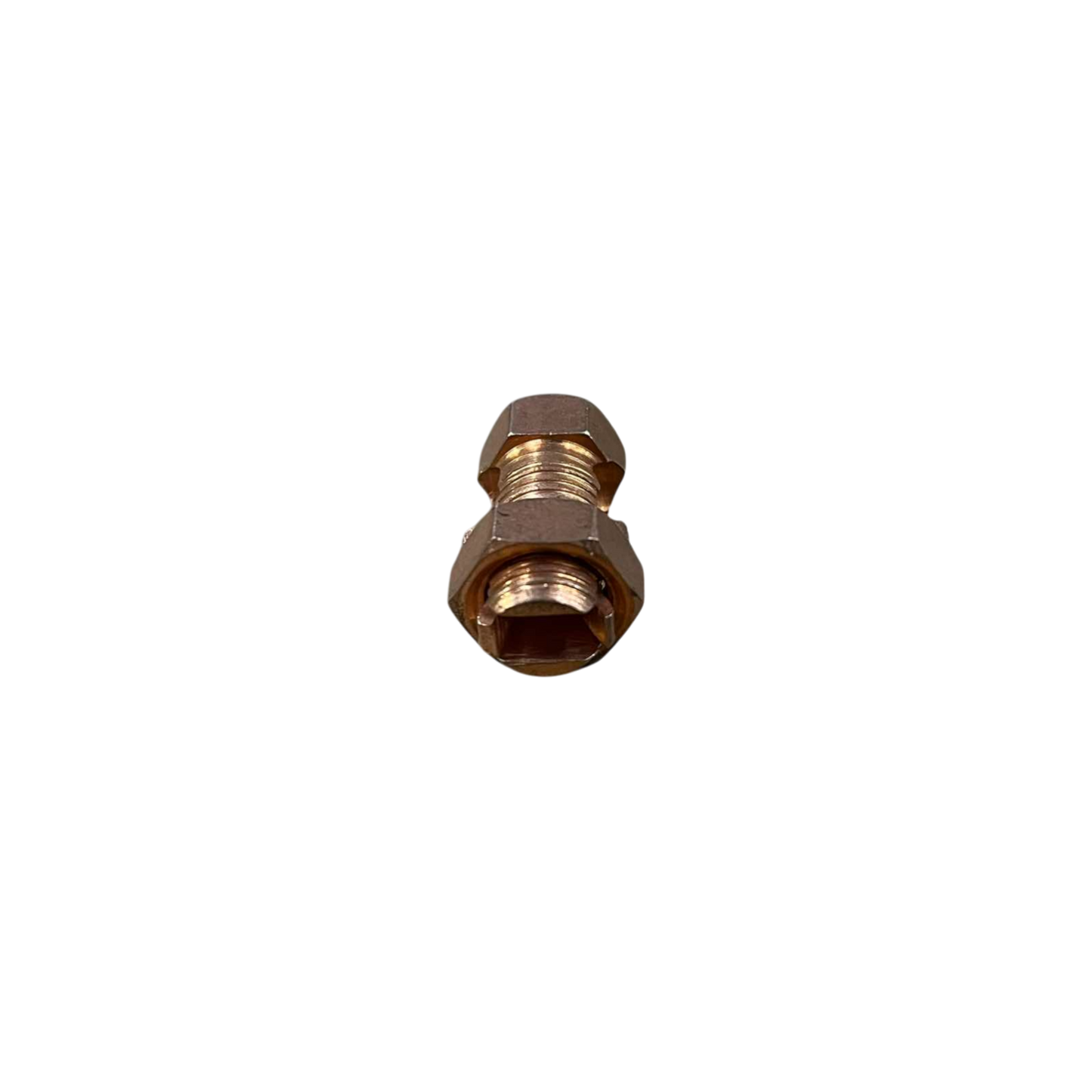 Brass electrical joiner Solderless Connector 1 Bolt 5.5-14MM. for panel and cable connections with hex nuts