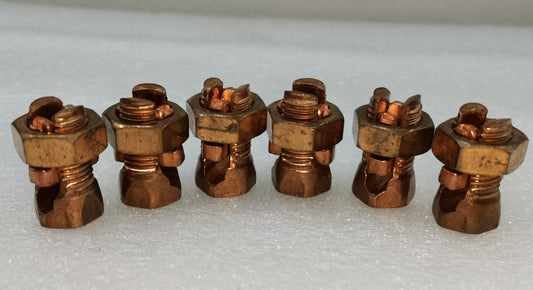 Solderless Connector 1 Bolt 8-22MM copper connectors six pieces for electrical circuitry and grounding