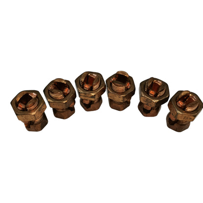 Solderless Connector Single Bolt Wire Size 8.0mm - 22mm Copper S-4 AWG4