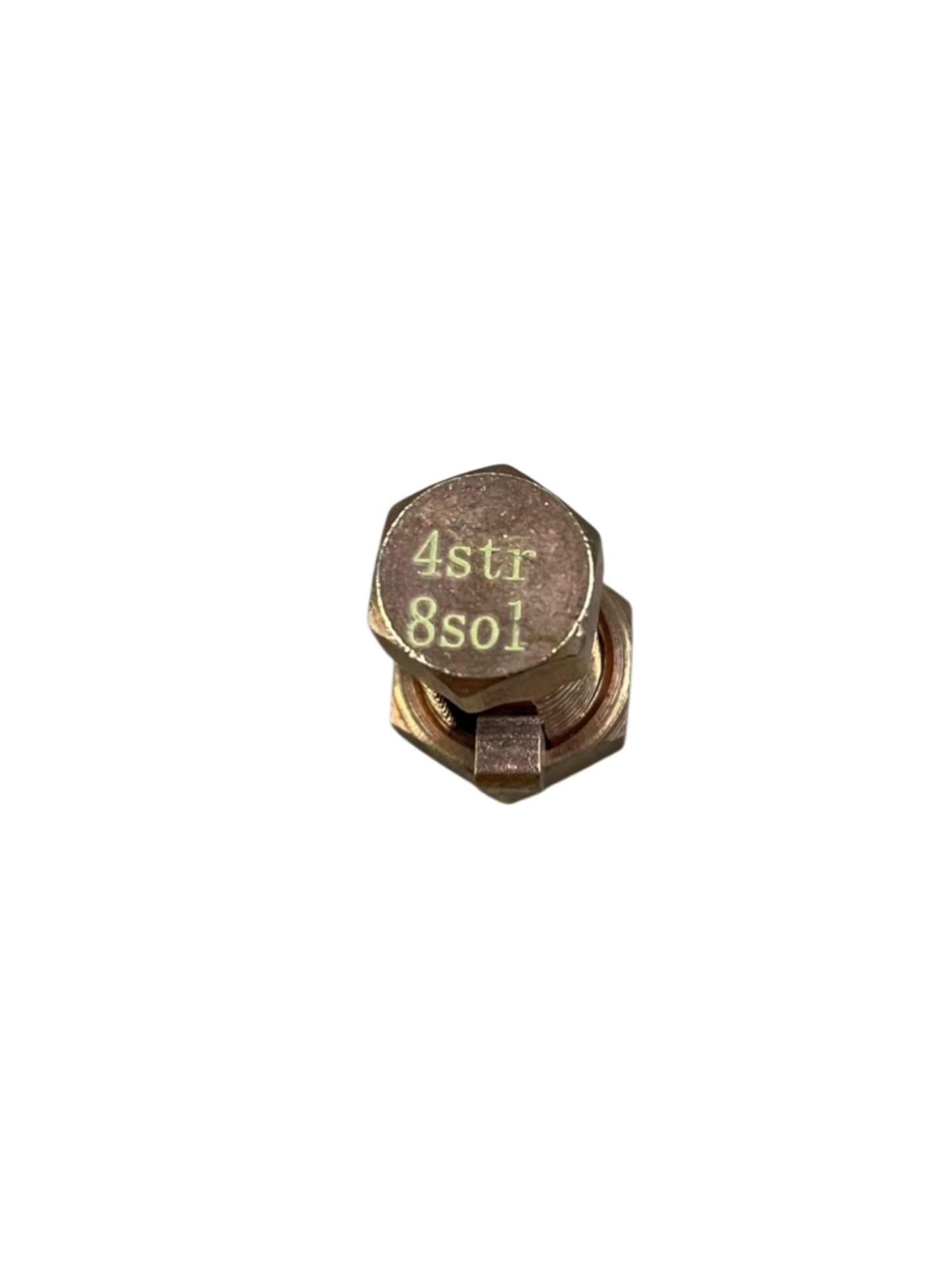 Local brass Solderless Connector 1 Bolt 8-22MM hex head with nut for electrical wiring and grounding