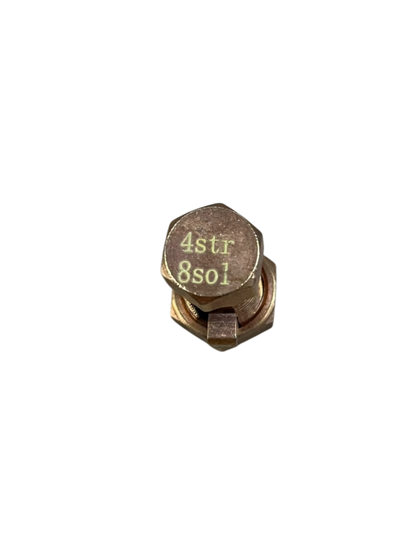 Local brass Solderless Connector 1 Bolt 8-22MM hex head with nut for electrical wiring and grounding