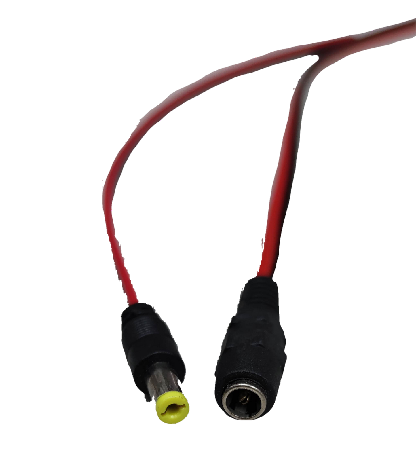 Red wire with Crown Jack and Crown Plug 5.5mm connectors for electronic device connections