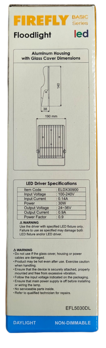 Firefly 30W LED Floodlight 220V Daylight
