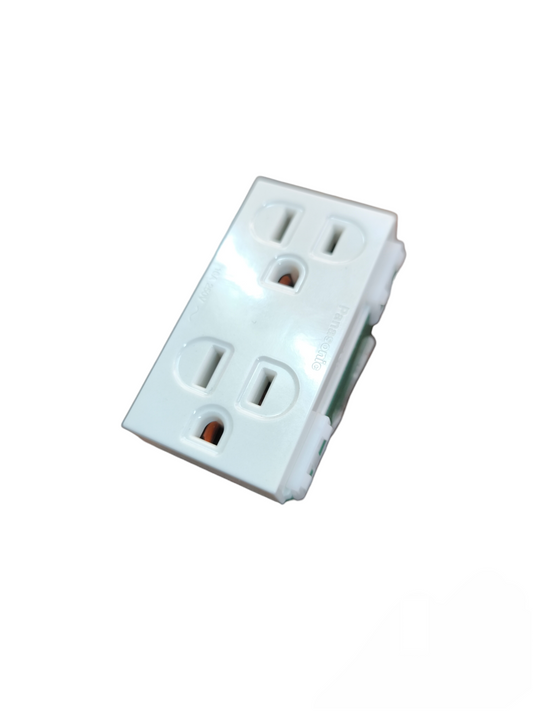 Panasonic Duplex Flat Pin Outlet with Ground 15A 220V 10pcs WEG1512-5