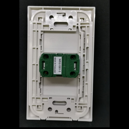 Panasonic 1 Gang Outlet, Convenience Outlet 1 Gang, Flat Pin Outlet Wide Series WEG1001-K/WEG6801