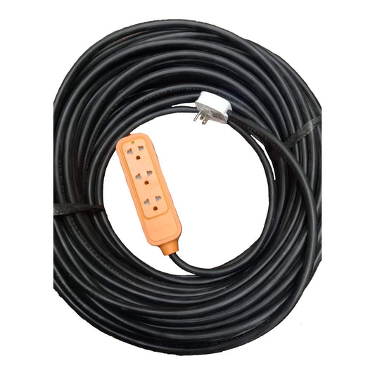 Omni 3 Gang Heavy Duty 2 Core Extension Cord Universal With Ground WRO-103 Royal Cord 2 Core Extension Outlet with Omni Plug WHG-008 20A 250V PDRCWRO103WHG008-2Core-15 Meters