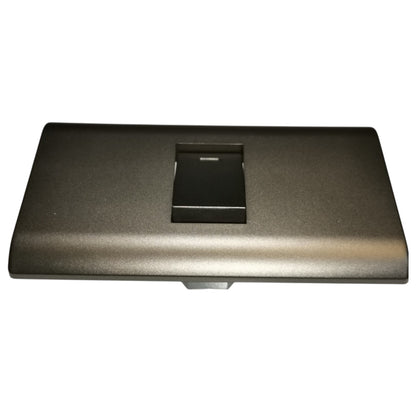 Royu 1 Gang 1 Way Switch 15A 220V with Plate Cover Dark Gray PLANO Series RMP1/RMS6-A/DG