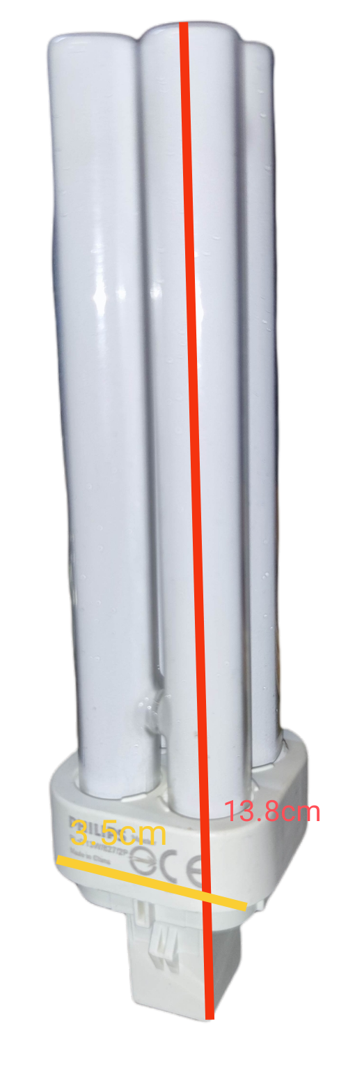 Philips 13W Pin light 3000K Warm White G24d-1 Socket, Compact Fluorescent Lamp