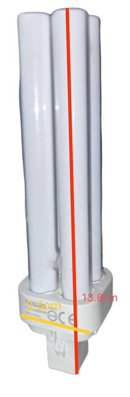 Philips 13W Pin light 3000K Warm White G24d-1 Socket, Compact Fluorescent Lamp