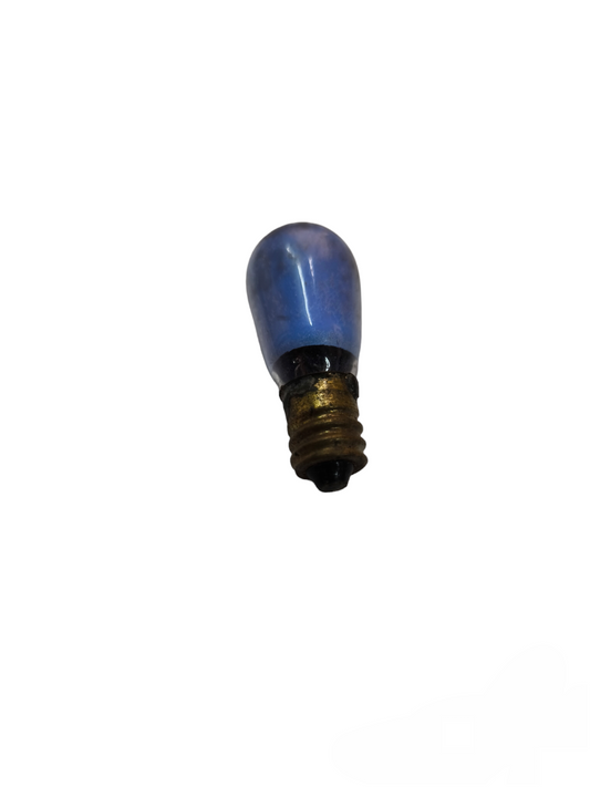 Blue incandescent decorative bulb E12 220V with metal screw base from China