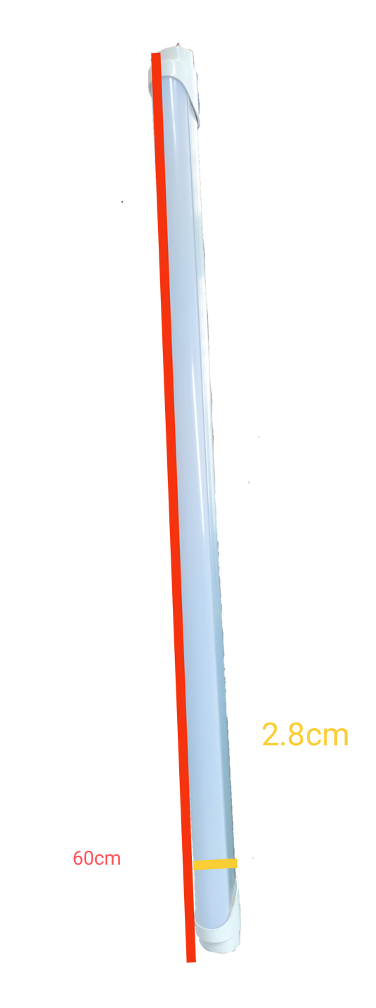 Denko 10W T8 LED Tube Light with dimensions of 60cm length and 2.8cm diameter for efficient lighting