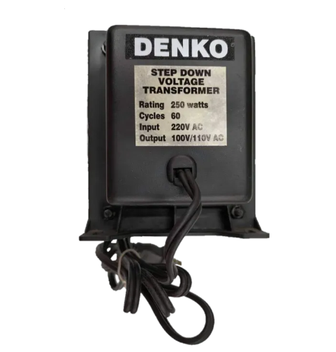 Denko 250W step down transformer 220V to 110V for converting voltage with easy installation