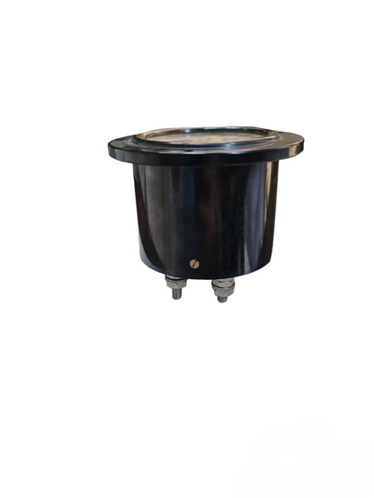 Denko frequency meter 100-130V with black cylindrical body and terminal connectors for electrical testing