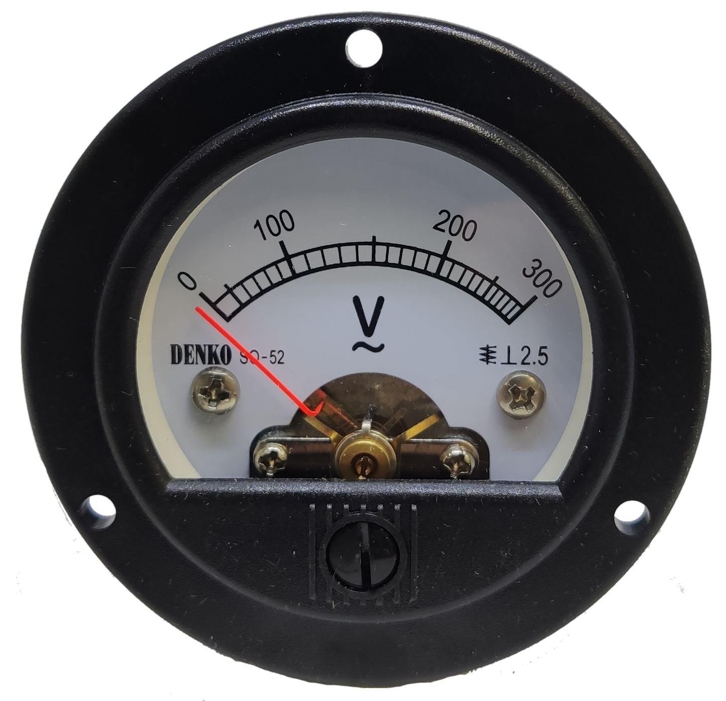 Denko Panel Meter 300V AC 52mm analog voltmeter for electrical testing and measurement