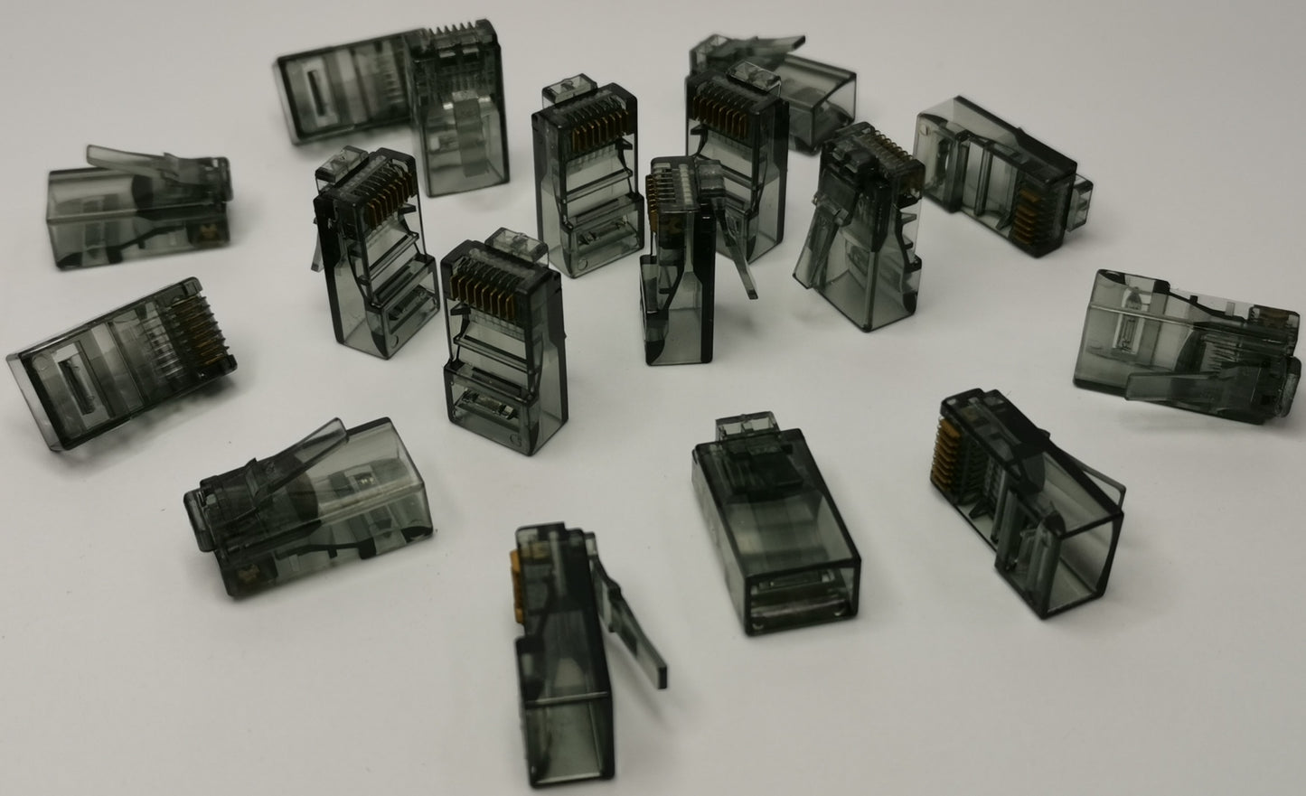 Grippes Denko RJ45 Connector colored plastic network cable connectors for powerline network adapter