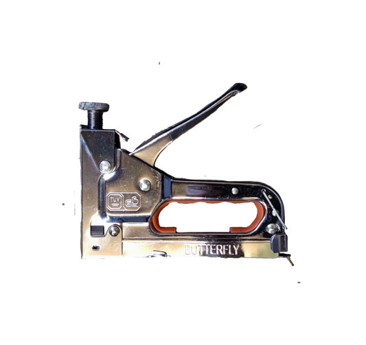 Denko staple gun for industrial use with metal body and ergonomic handle for heavy-duty stapling