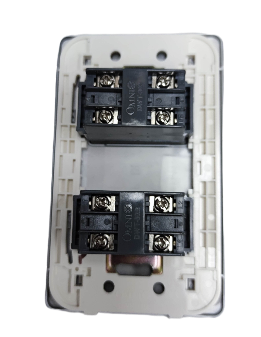 Omni designer 2 gang telephone outlet with durable construction for reliable connectivity