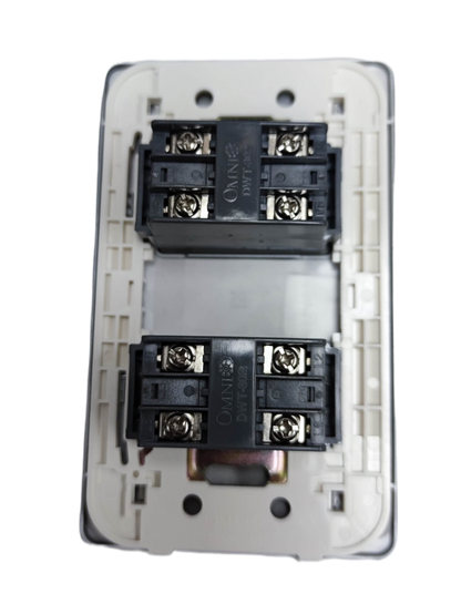 Omni designer 2 gang telephone outlet with durable construction for reliable connectivity