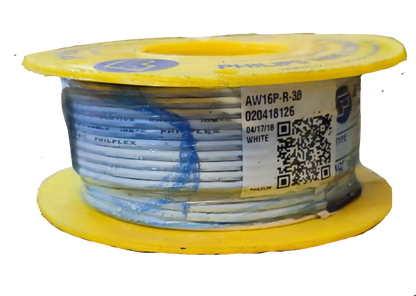 Philflex Auto Wire AWG 16 ( 1.25mm), Automotive Wire #16 (1.25mm) White