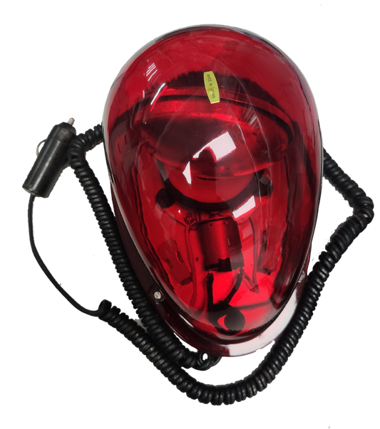 Revolving Light Red 12V with Magnet Base for Easy and Secure , Warning Light Red 12V ( Taiwan)