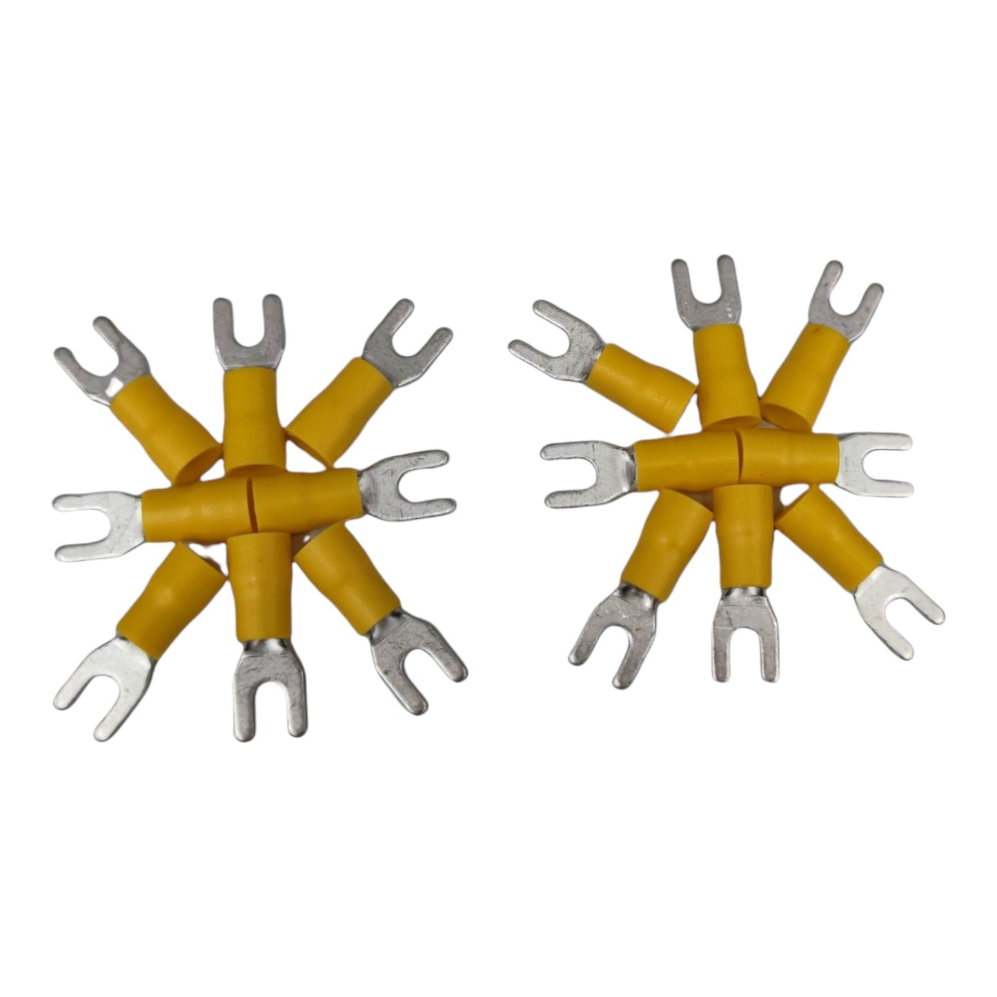 Local Terminal Lugs Y Type Yellow Insulation 5.5mm (5PCS + 5Pcs Free), Y Terminal Lugs, Y Terminal Lugs