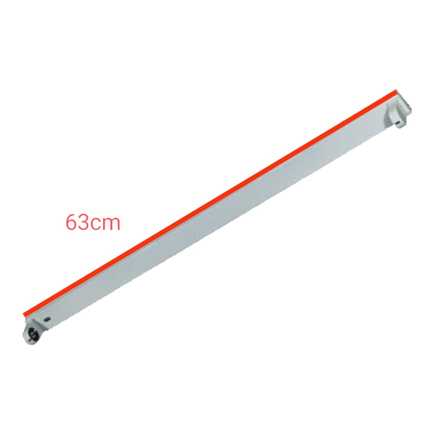 LED Fluorescent Fixture Double Ended 220V 600mm for 8W 9W 10W