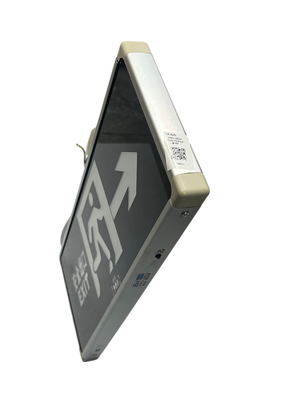 Double face LED exit light 220V with clear exit sign and durable frame for safety applications