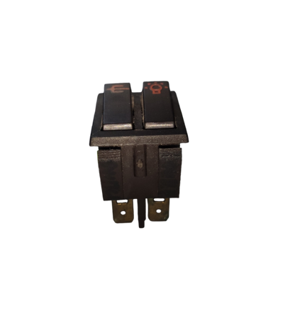 Electx Electrical Supply Dual Double Switch 3A 250V black power switch with dual toggles