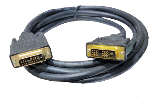 DVI to DVI cable 1.5 meters with gold-plated connectors for high-quality video transmission