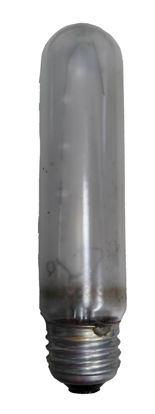 E27 120V tubular incandescent bulb with a clear glass body and metal screw base from China