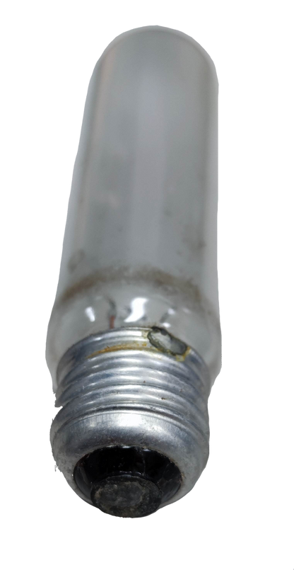 E27 120V tubular incandescent bulb with metallic base and frosted glass from China