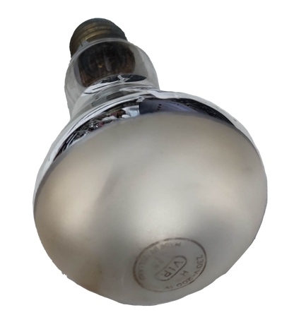 VIR incandescent E27 200 watt replacement bulb with frosted glass and standard screw base
