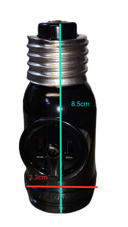 Omni E27 3A 250V socket adapter designed for versatile lighting setups and easy installation