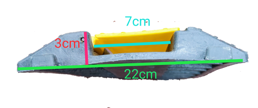 Grippes Cable Ramp Protector 1 Channel, 1 Meter x 22 cm x 3 cm, Rubber Ramp Cable Protector