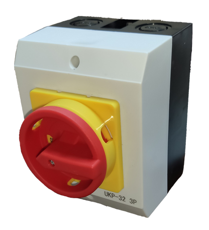 Grippes Isolator Switch 32A 3Pole 220V , Disconnect Switch 3 Pole 32A 220V,  Isolation Switch