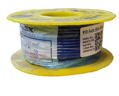 Philflex Auto Wire AWG 16 ( 1.25mm), Automotive Wire #16 (1.25mm) White