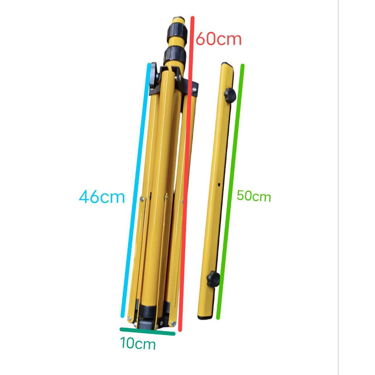 Flood Light Stand 2 Meter 2Head, Flood Light Tripod, Telescopic Tripod Stand ONLY