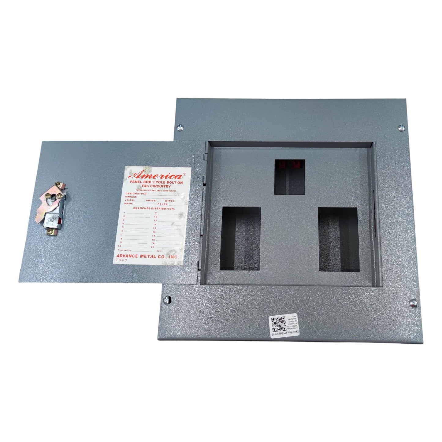 America Panel Board 4 Branches Center Main for 2 Pole Bolt On Circuit Breaker Surface or Flush Type Distribution Panel