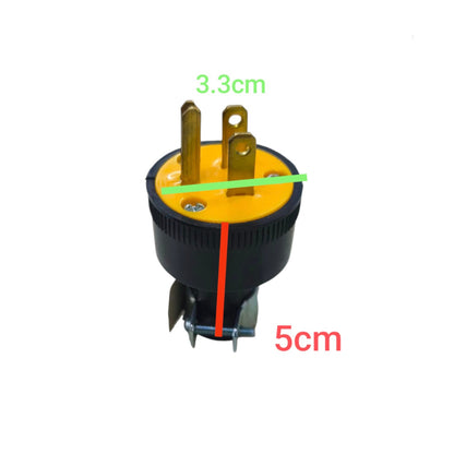 Eagle 15A 250V Type B plug with clear dimensions and robust design for reliable electrical connections