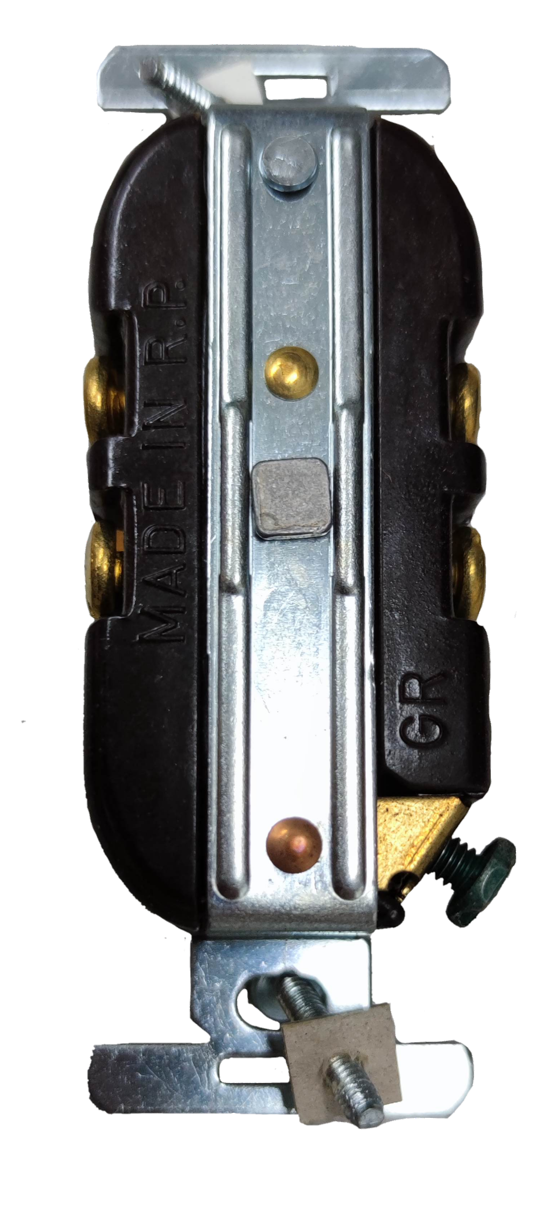 Eagle 2 gang tandem outlet 15A 250V with durable metal and easy installation features