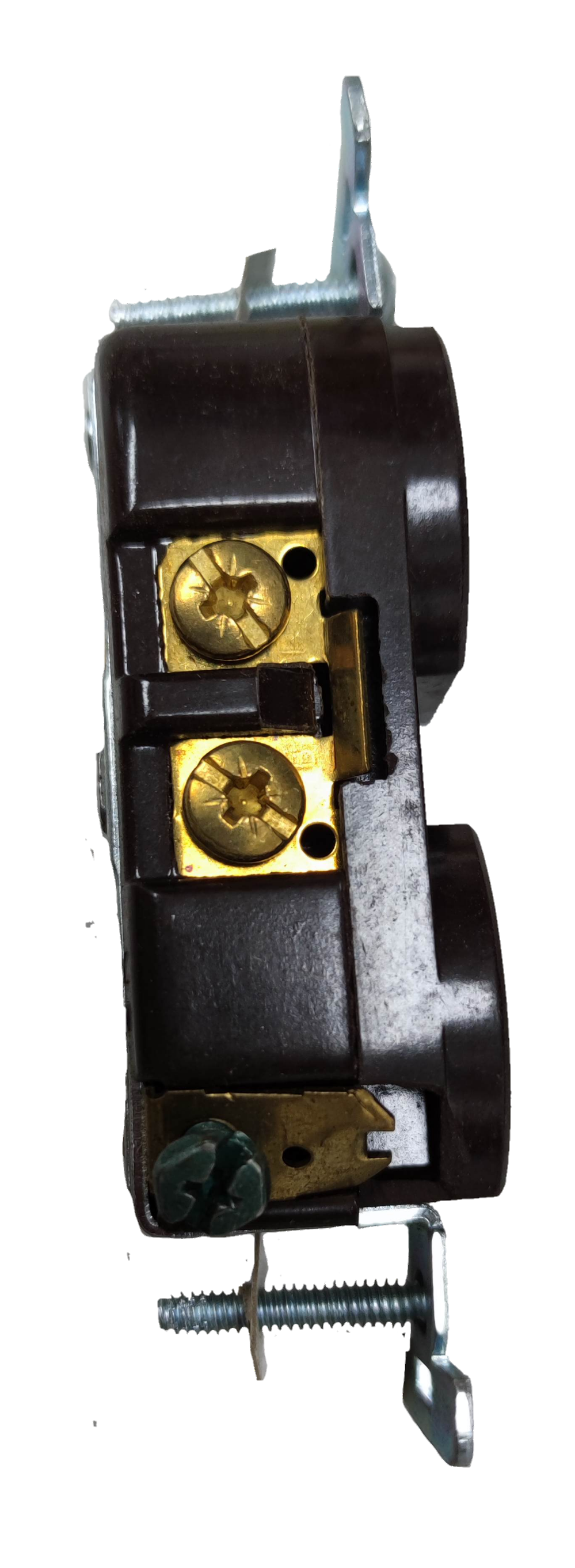 Eagle 2 gang tandem outlet 15A 250V with durable housing and gold-plated connections for reliable power distribution