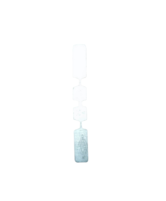 Close-up of Eagle 25A 250V Fuse Link electrical component on black background