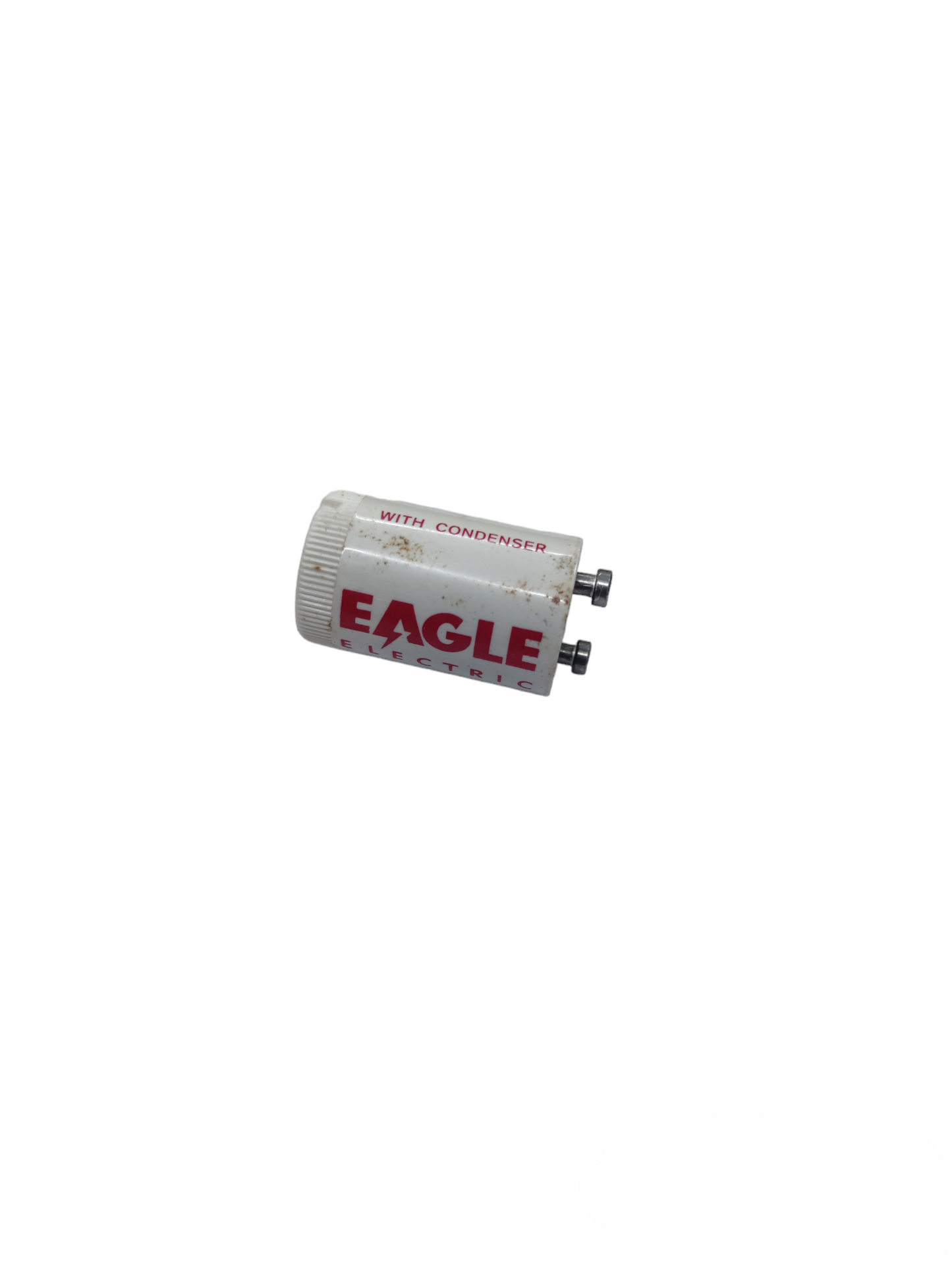 Eagle 45-FS-2 starter with condenser lighting installation accessory in white with red text