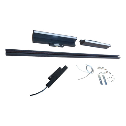 Magnetic Track Light 1 Meter 26mm with 2pcs 18W LED Foldable Flood Track Light 220V Daylight 6500K ( ILLUMIQ TERRA)