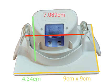 Ecolum 5W LED Tiltable Recessed Downlight Daylight 6500K 220V 3.5 Inches
