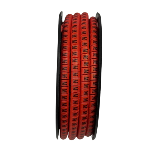 Grippes cable management spool with M Marker Red 2.6mm to 4.2mm 1000pcs for organized wiring